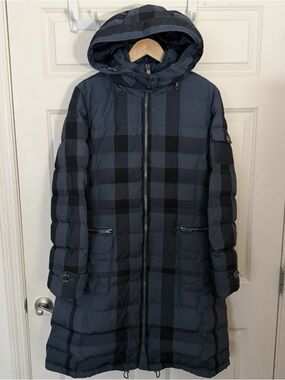Burberry Brit Women’s XL Plaid Puffer Coat